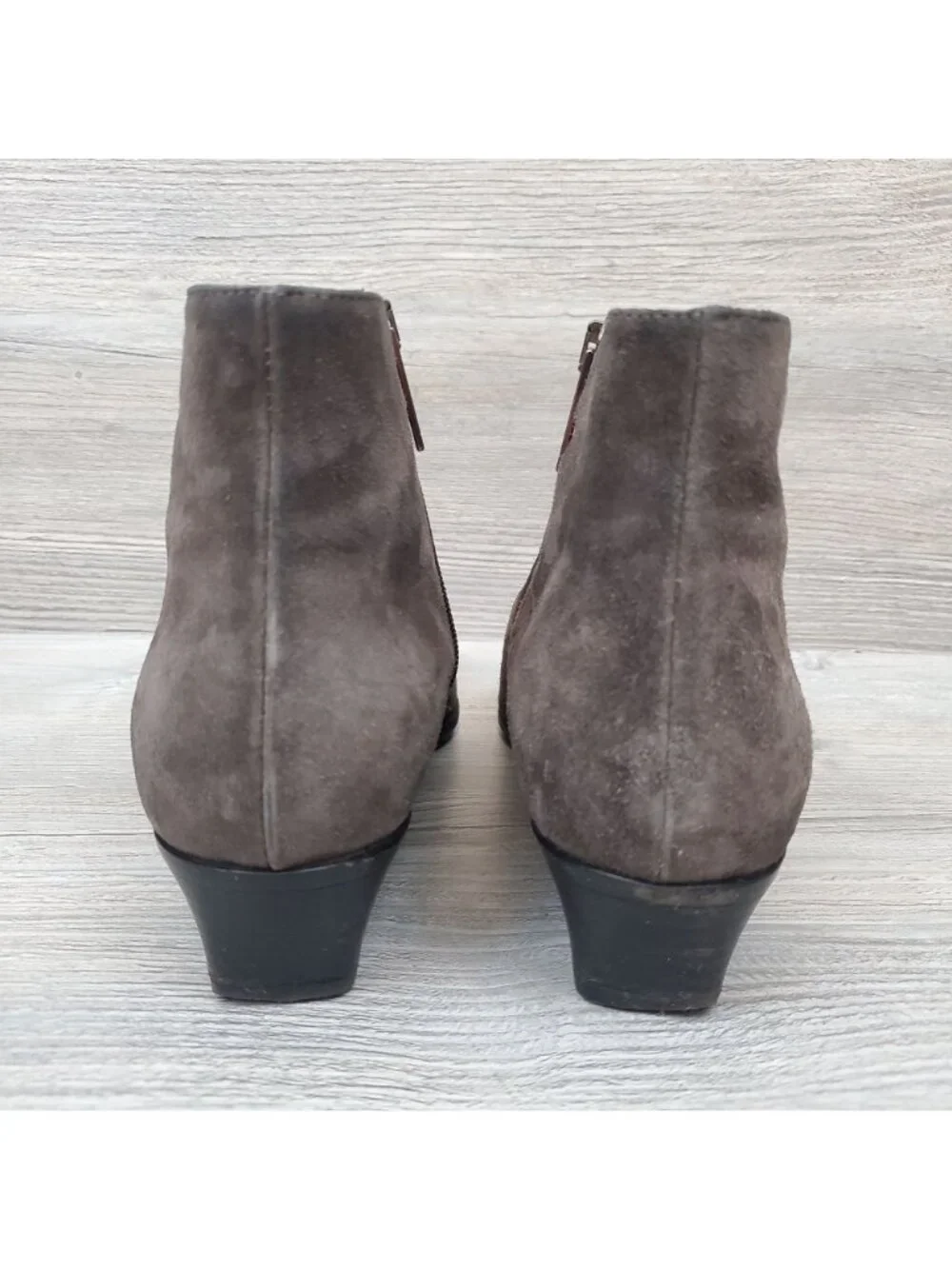 Aquatalia Fire Waterproof Suede bootie in taupe